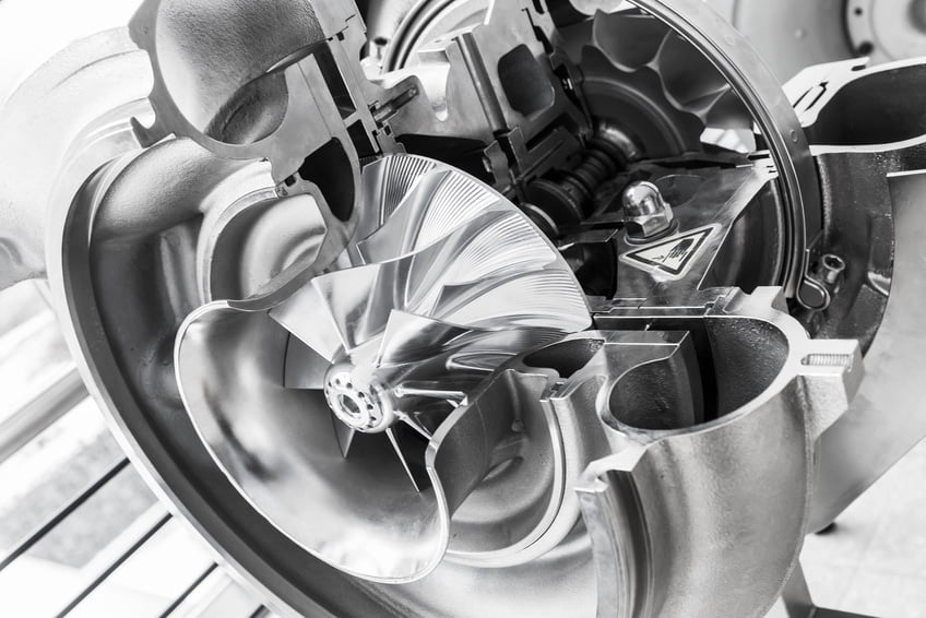 Turbocharger structure with cuted section