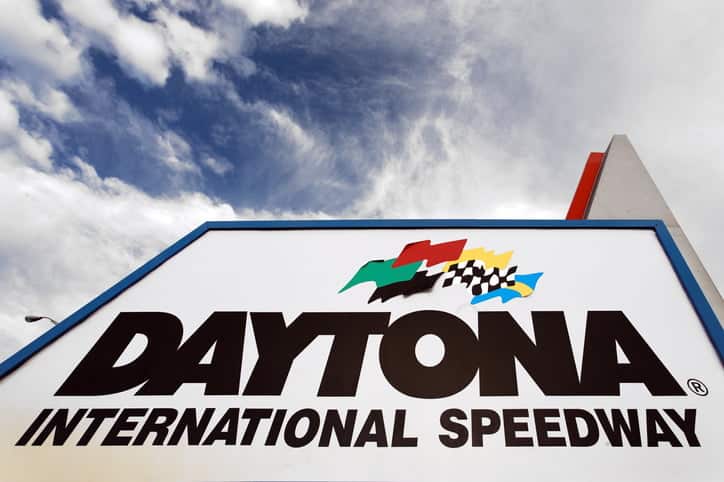 Daytona Beach, Florida, USA - December 21, 2011: An entrance to the Daytona International Speedway in Daytona Beach, Florida. The Daytona International Speedway is home to the annual Daytona 500 NASCAR auto race.