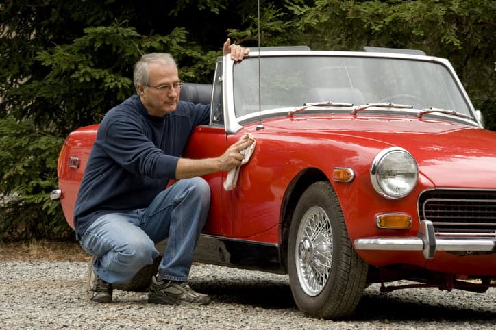 caring for classic car