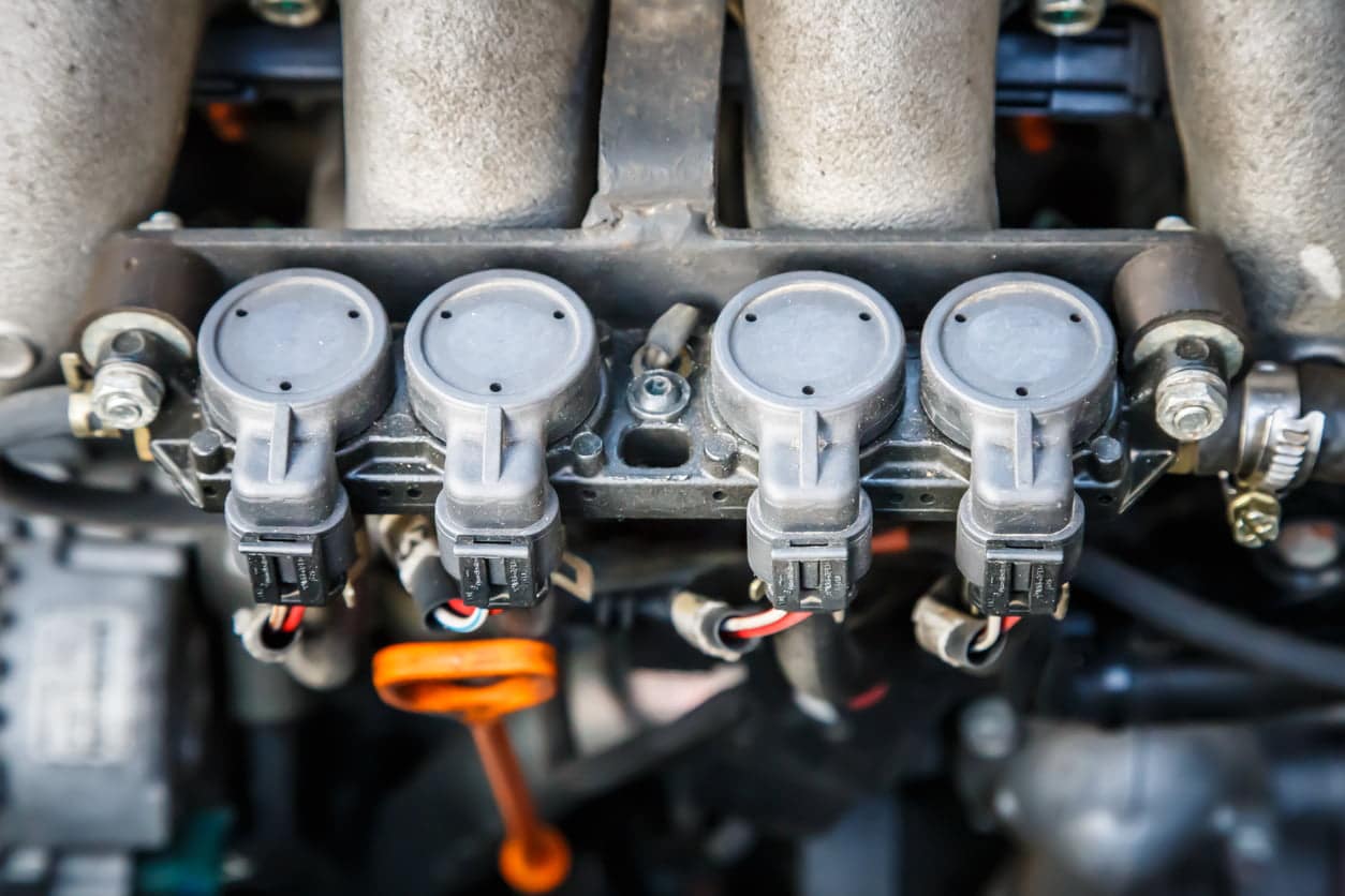 Close Up of a Car Engine
