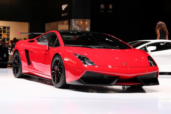 Lamborghini Gallardo LP 570-4 on the motor show