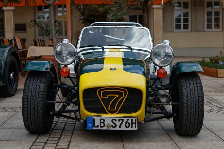 Caterham Seven at the eMotionen event on April 23, 2017 in Ludwigsburg, Germany